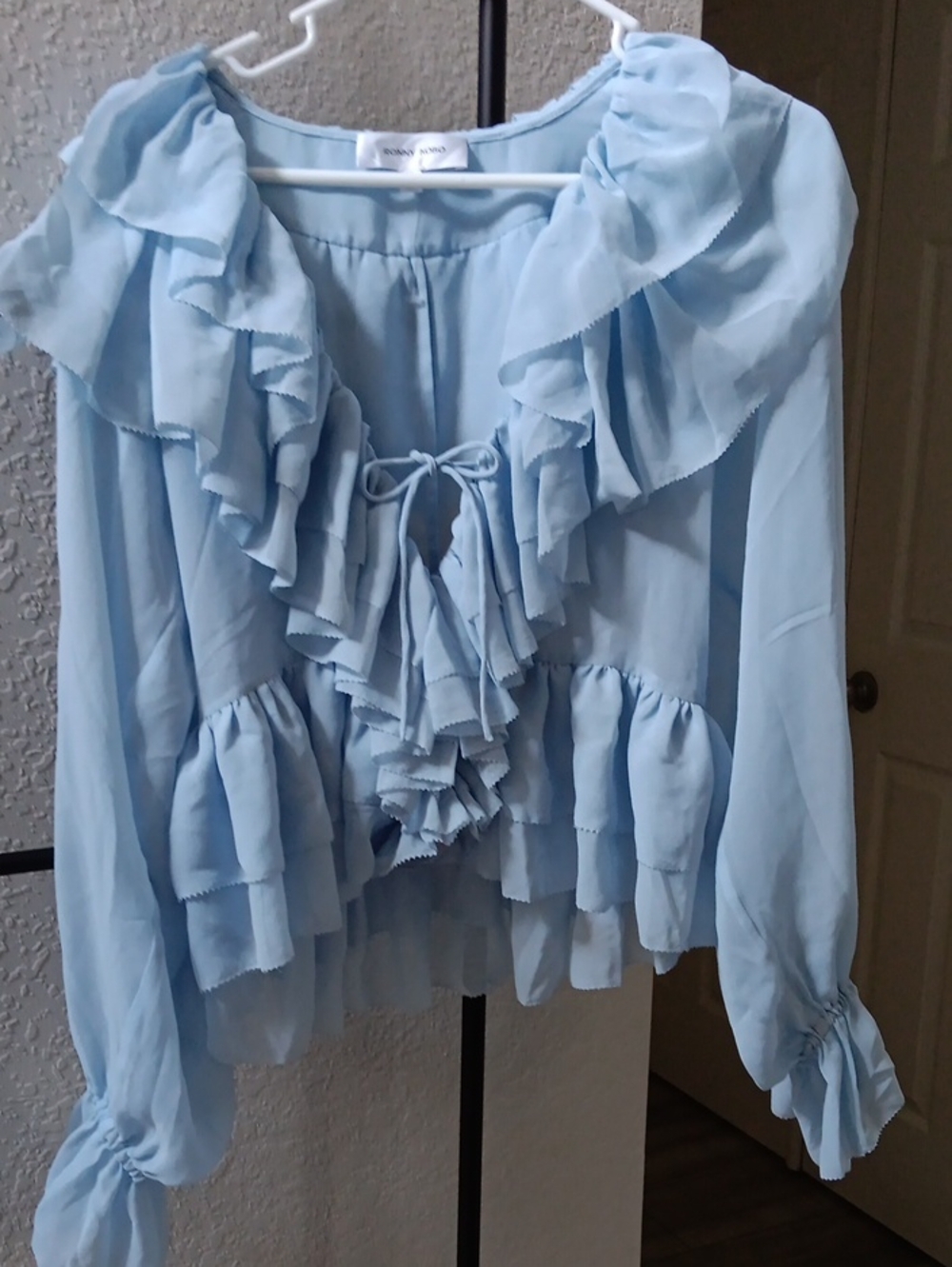 RONNY KOBO..NEW!RHEA RUFFLED BLOUSE